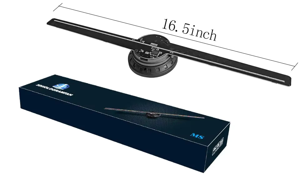 Premium 3D Hologramm Projektor  16,5 Zoll mit 224 LED´s