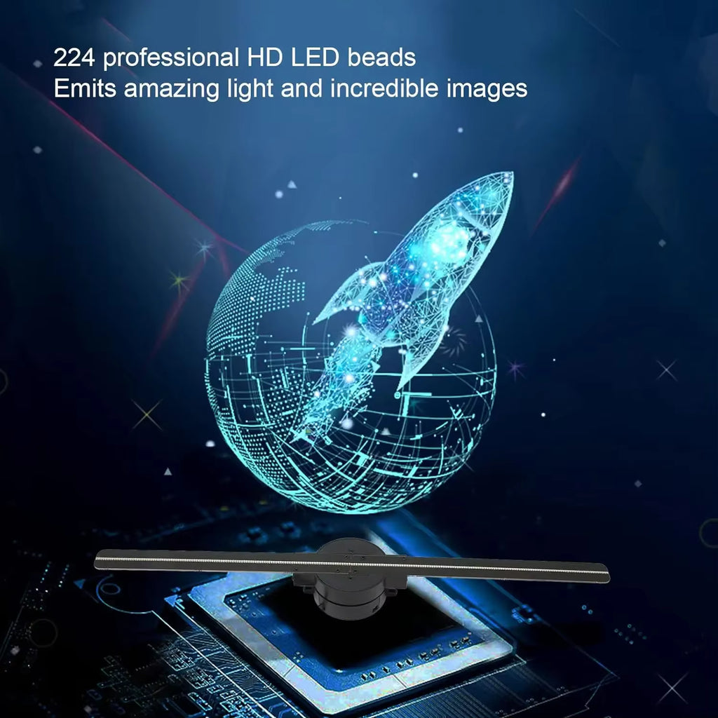 Premium 3D Hologramm Projektor  16,5 Zoll mit 224 LED´s